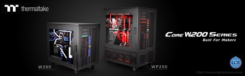 New Thermaltake TT Premium Core WP200 and W200 Super-Tower Chassis Dual System in One