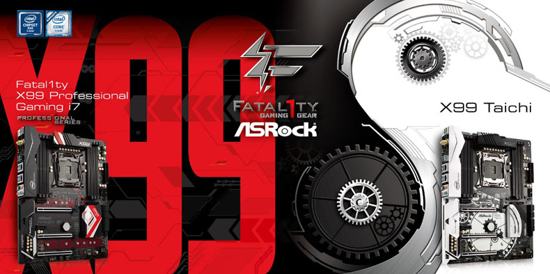 ASRock Announces The Completely New X99 Taichi and Fatal1ty X99 Professional Gaming i7 Motherboards