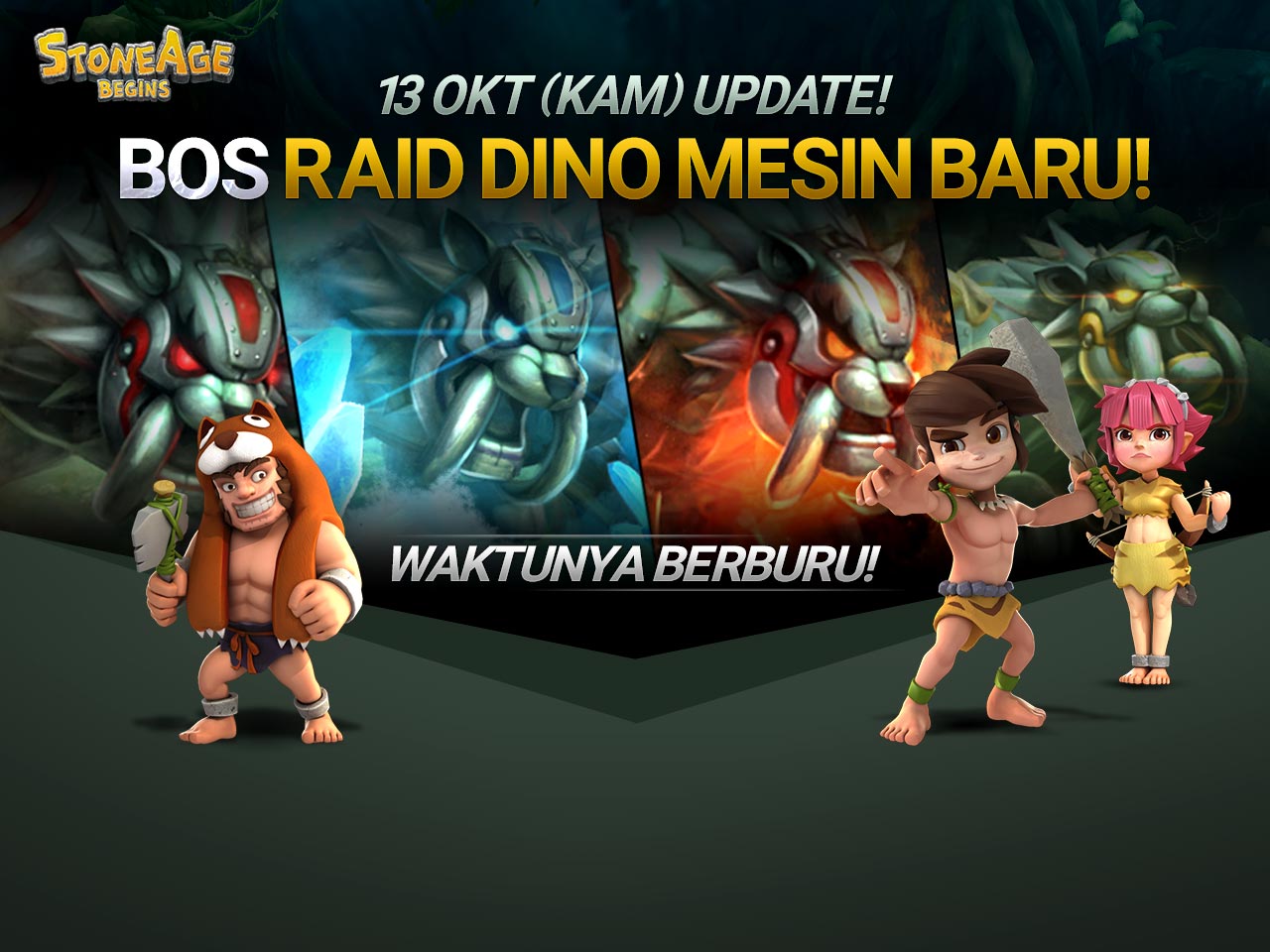 Update Perdana Mobile Turn-Based RPG Stone Age Begins Siap Menghibur Pemain