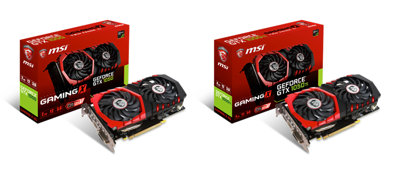 MSI presents GeForce® GTX 1050/1050 Ti series graphics cards little brother has arrived