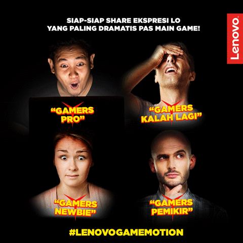 Lenovo Gelar ‘Gamemotion’, Kontes Ekspresi Wajah Dan Emosi Para Gamers
