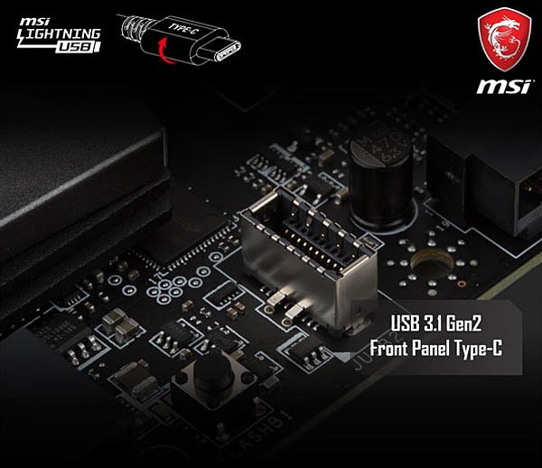 MSI AND PHANTEKS LAUNCH NEW FRONT USB 3.1 GEN2 TYPE-C SOLUTIONS FRONT PANEL USB HAS NEVER BEEN FASTER