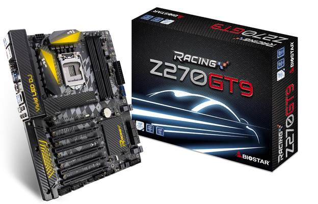 No.1 Performance – BIOSTAR RACING Z270GT9 Officially Launched! – Lead the way with high-performance BIOSTAR RACING Series Motherboard bundled with Intel 600p SSD