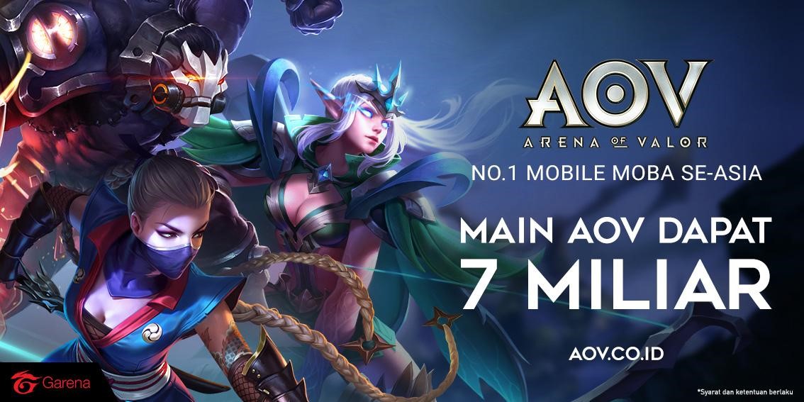 AOV Gelar Turnamen eSports, Total Hadiah 7 Miliar Rupiah