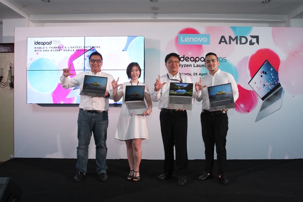 Lenovo Memperkenalkan Seri Ultraslim IdeaPad 720S dengan Prosesor AMD RyzenTM Untuk Pasar Indonesia