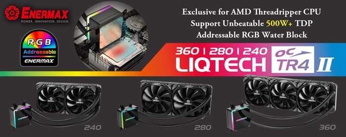 ENERMAX Intros New Addressable RGB Cooler Lineup untuk Threadripper CPU