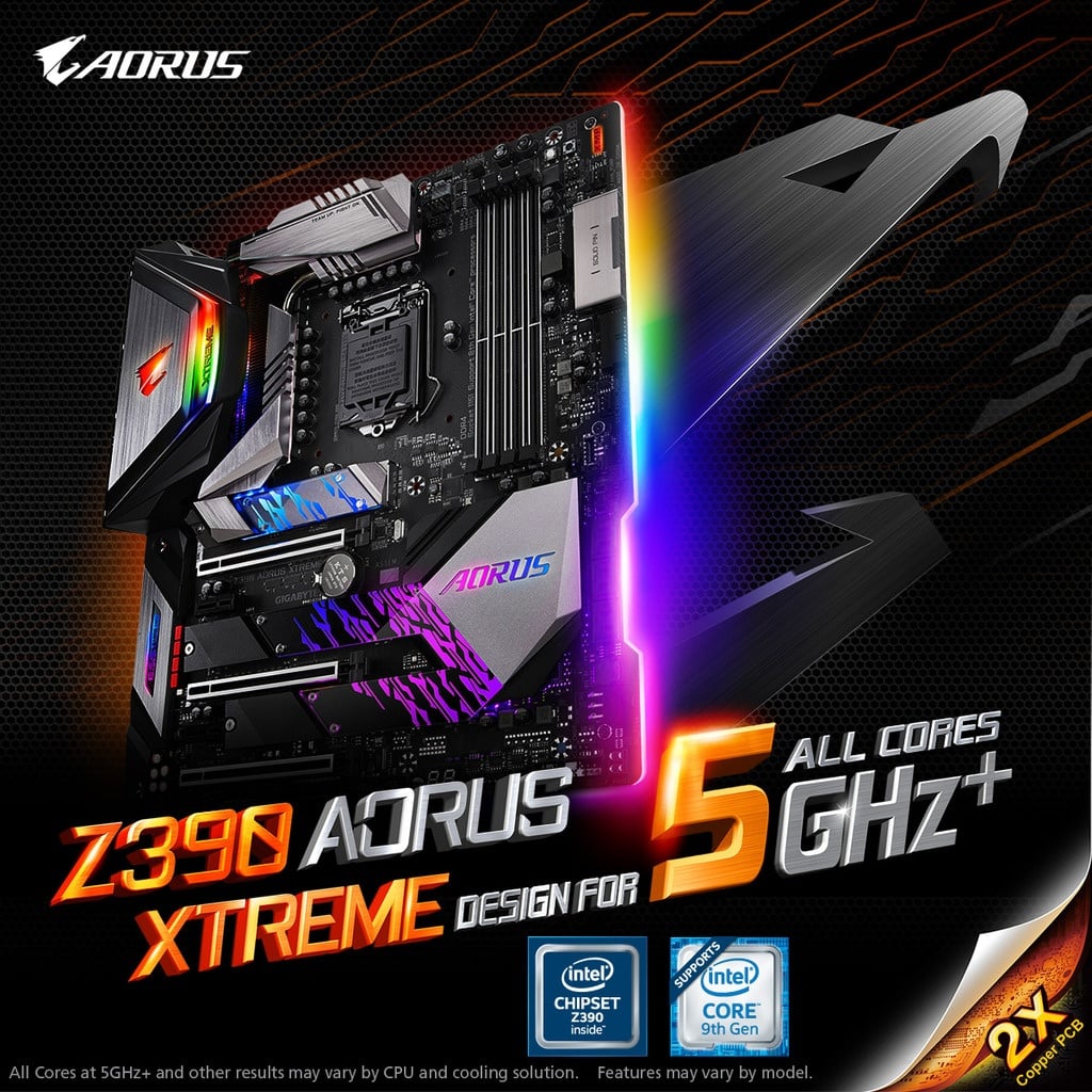 GIGABYTE Meluncurkan Motherboard AORUS XTREME Z390
