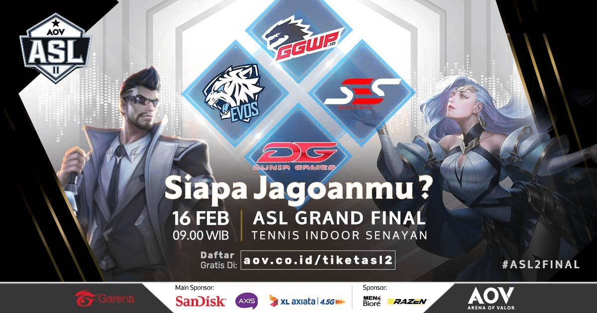 4 Tim Terbaik Berhasil Melangkah ke Grand Final ASL Season 2