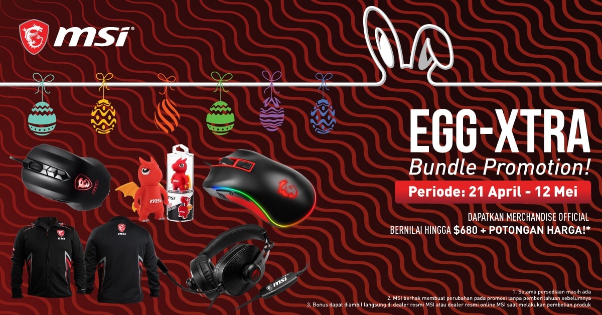 Eksklusif! Aksesoris Gaming MSI di Egg-xtra Promotion
