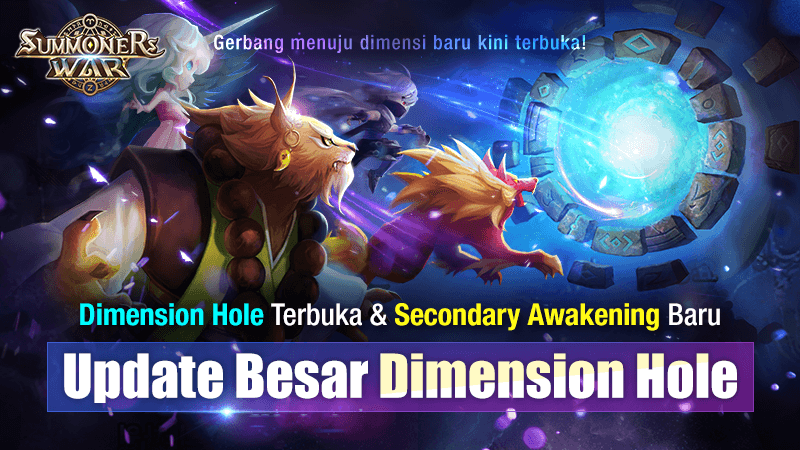 Summoners War telah merilis update besar Dimension Hole pada semester pertama