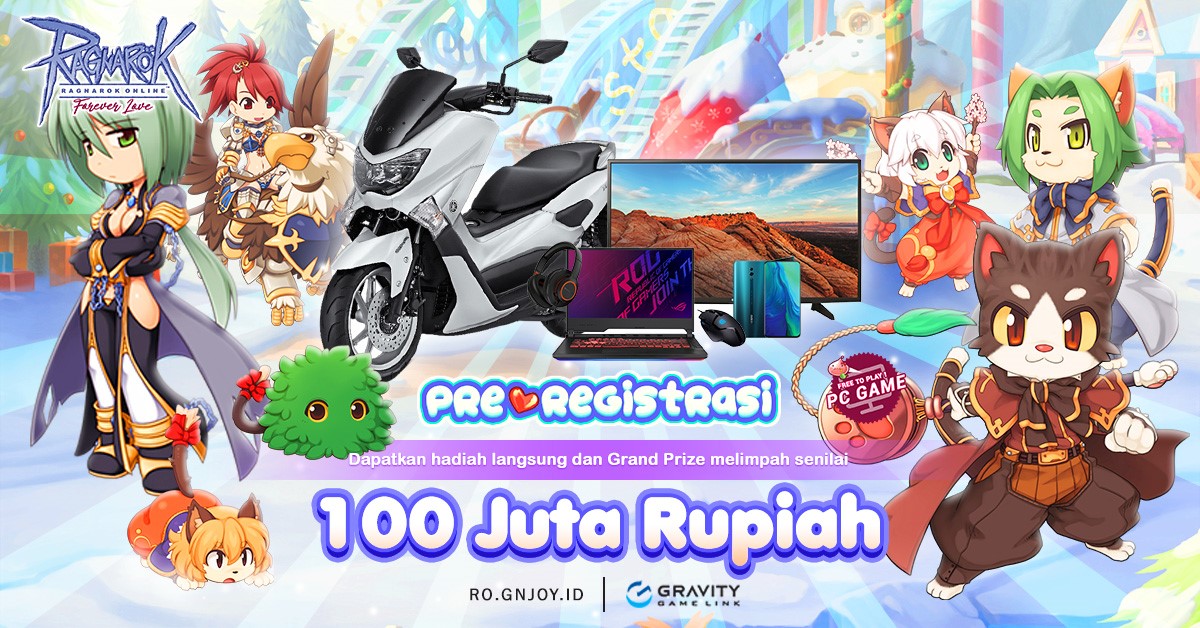 Pre-Registrasi Ragnarok: Forever Love Berhadiah 100 Juta Rupiah