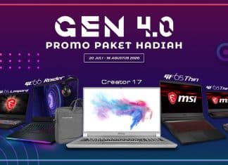 Gelar “GEN 4.0 PROMO PAKET HADIAH”, MSI Siap Menyokong Produktivitas di Era New Normal