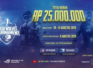 Flash Wolves Indonesia Gelar Turnamen PUBG Mobile, Hadiah Puluhan Juta!