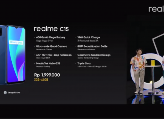realme Resmi Luncurkan realme C15 dengan baterai 6000mah serta 18w Quick Charge