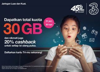 3 Indonesia Berikan Kuota 30GB khusus untuk Siswa, Guru, Mahasiswa dan Dosen