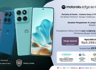 motorola edge 60 FUSION Resmi Dijual di Indonesia