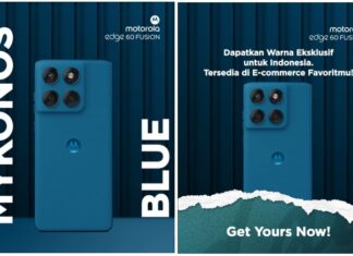 Motorola edge 60 FUSION Hadirkan Warna Eksklusif Pantone® Mykonos Blue di Indonesia