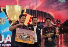 Ahmad Dartian & Andi Kaharuddin dari Tim RMC 82 Resmi Jadi Juara HGI Jakarta Domino Tournament 2026