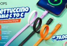 LOOPS Hadirkan Cable Fettuccino 150 cm Type-C 60W